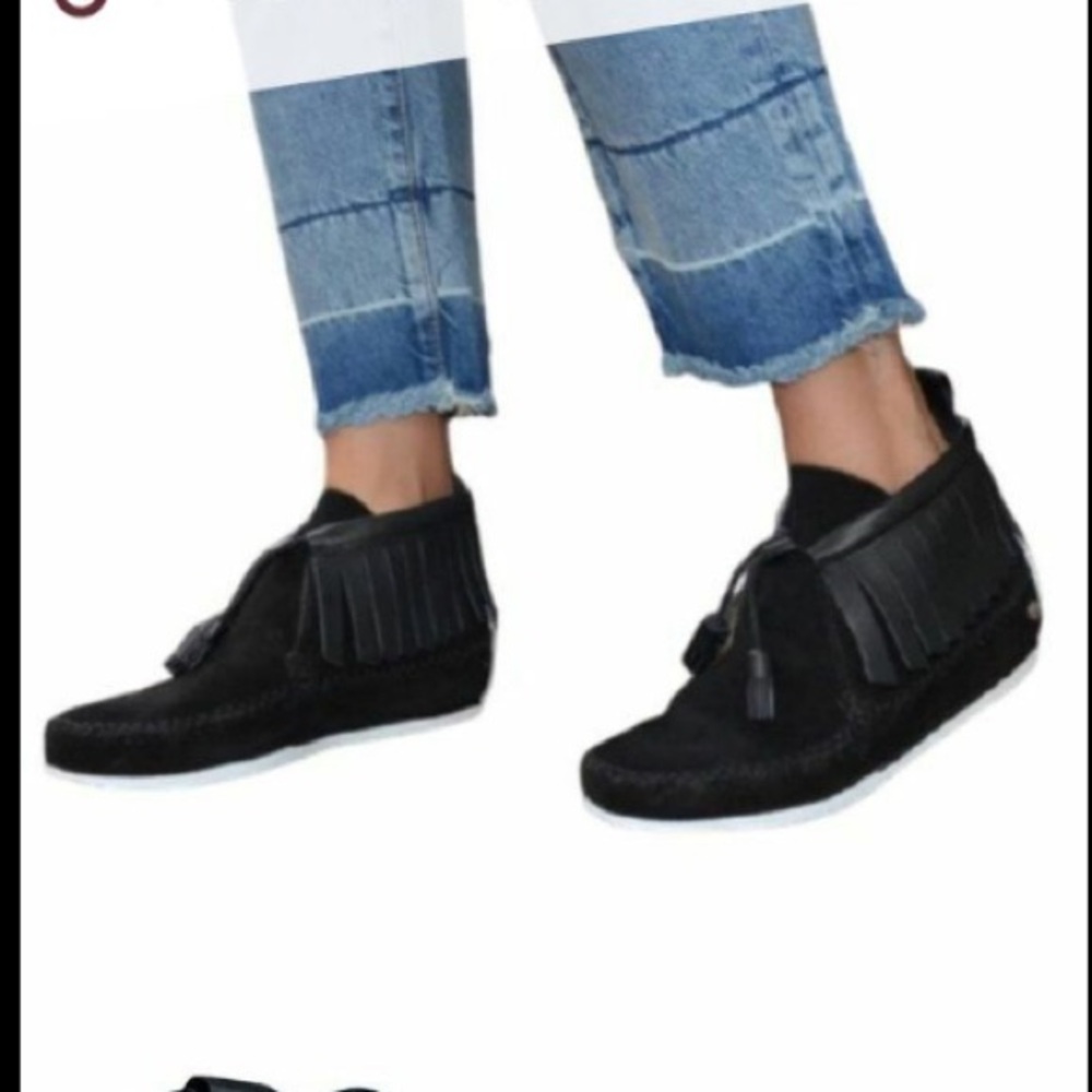 Rag & Bone Black Moccasin Boots, Size 36 or US 6